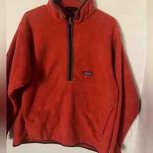 1999 Patagonia Synchilla Snap-T Pullover, burnt orange